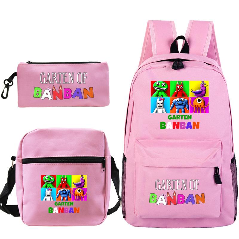 Spotted Garden Primary School Bag Shoulder Bag Pencil Bag Three-piece Set