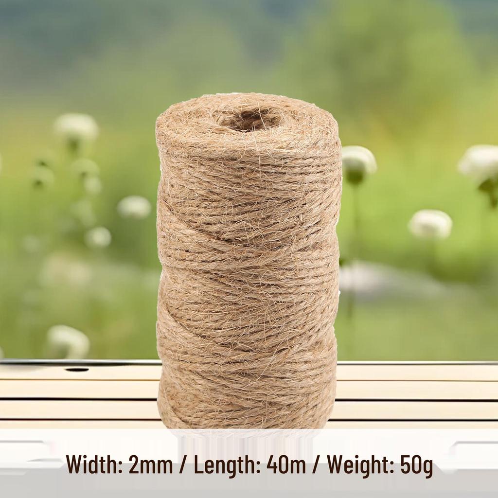 Jute Rope: Multi-Spec Hemp Rope for DIY Projects & Bundling, Thick To Thin Options