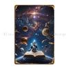 Universal Book Of Galaxy Knowledge Metal Sign Cinema Garage Classic Pub Printing Tin Sign Poster