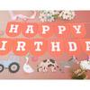 Farm Happy Birthday Banner - Kids Farmyard Birthday Party Decorations, Farm Animals Party Supplies, Happy Birthday Banner with Tractor, Farm Theme