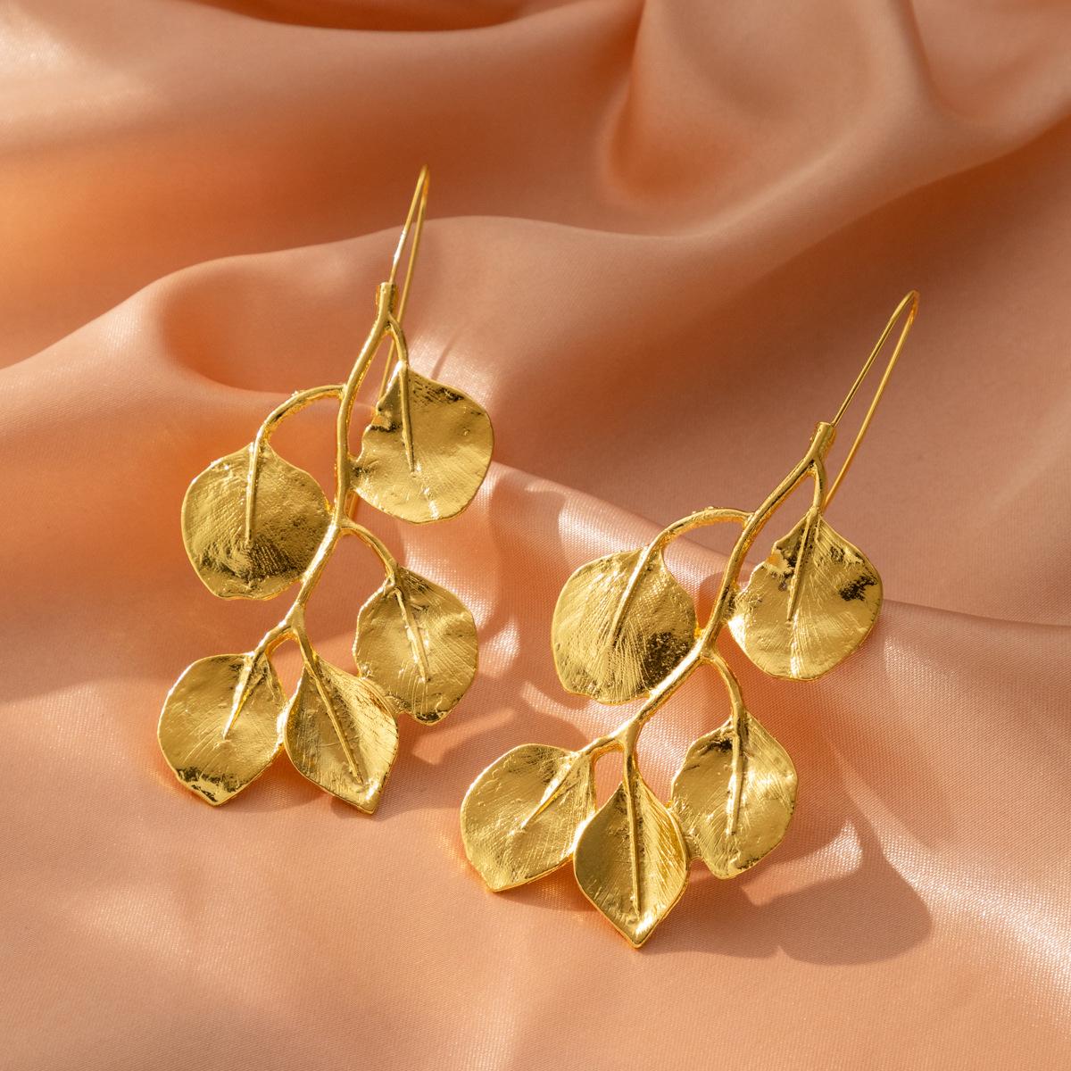 

Gold Sophisticated And Silver Leaf Earrings For Stylish Women Embracing Nature Inspired Fashion Gold Leaf Earring