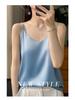 Women's Satin V-Neck Strappy Summer Camisole - Versatile & Stylish Sleeveless Top