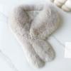 Herren Damen Kunstfuchsfell Magnetischer Schal Dick Warm Halskragen Einfach Vielseitig Winter Plüsch Nackenschutz
