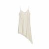 French Style Spaghetti Strap Lace Trim Dress with Irregular Hem - 2025 Summer Collection