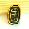 4 Buttons Smart Key Case For Hyundai Creta Ix35 Ix45 I10 I30 I40 Tucson Santa Fe Rena Sonata Elantra TPU Car Cover Accessories