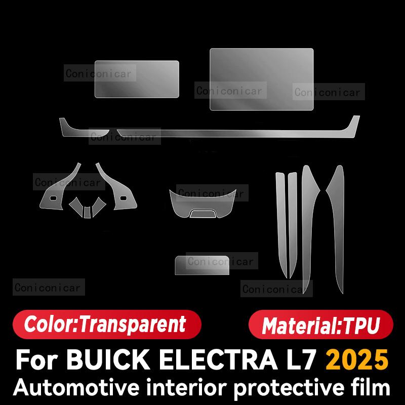 For BUICK ELECTRA L7 2025 Car Interior Center Console Transparent TPU Protective Film Anti-scratch Repair Accessories