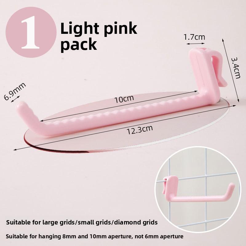 1 STÜCK Gitter Kunststoff Nagelfreier Haken Drahtgitter Regal Wand Ausstellhaken Kindergarten Aufbewahrungshaken Stanzfrei