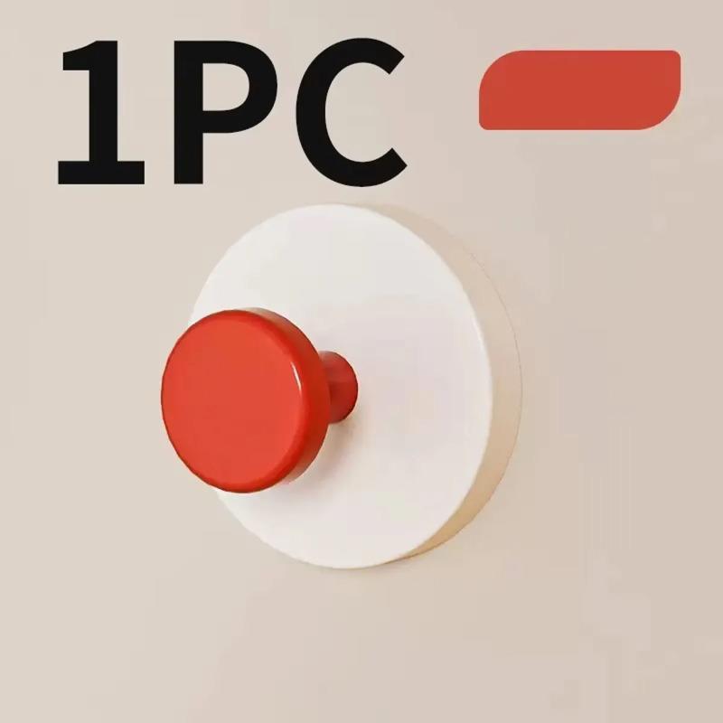 Colorful Strong Suction Cup Hook, No Punching Bathroom Kitchen Hook - Movable, Suitable for Keys, Towels, Bags, Dolls