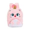 Cartoon Unicorn Plush Backpack with Big Eyes for Little Girls
