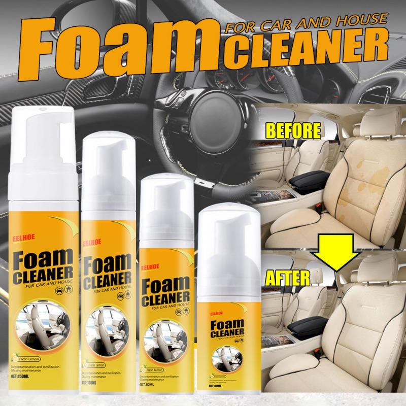 Nettoyant Mousse pour Voiture Spray Multi-usage Nettoyant Anti-âge Outils Nettoyage Intérieur Voiture Maison Mousse pour Nettoyage Cuir Intérieur Voiture