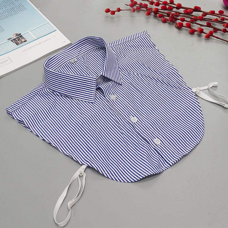 Perfect Match Plaid Fake Collar Shirt Men  Removable False Collar Shirt Fake Collar For Women Men Size 38 To 44 Detachable Nep Kraagie