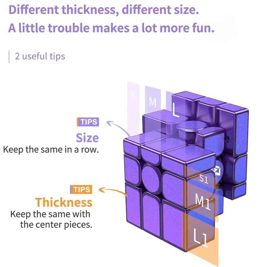 GAN Lustro M Cube GAN UV 3x3x3 Magnetyczne Lustro Magiczne Kostki Zawodowe 3x3 Cubo Magico Twisty Puzzle Zabawka Dla Dzieci Prezent Dla Dzieci