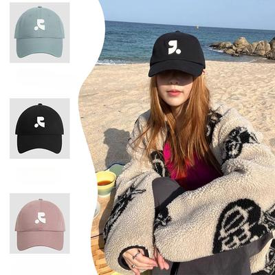 Men and Women's Big Heads and Hats  Baseball Caps  Big Letter Printed Sun Protection Caps