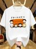 Friend Printed Plus Size Women's Round Neck Summer Casual Short Sleeved Street Fashion Versatile Plus Size T-shirt