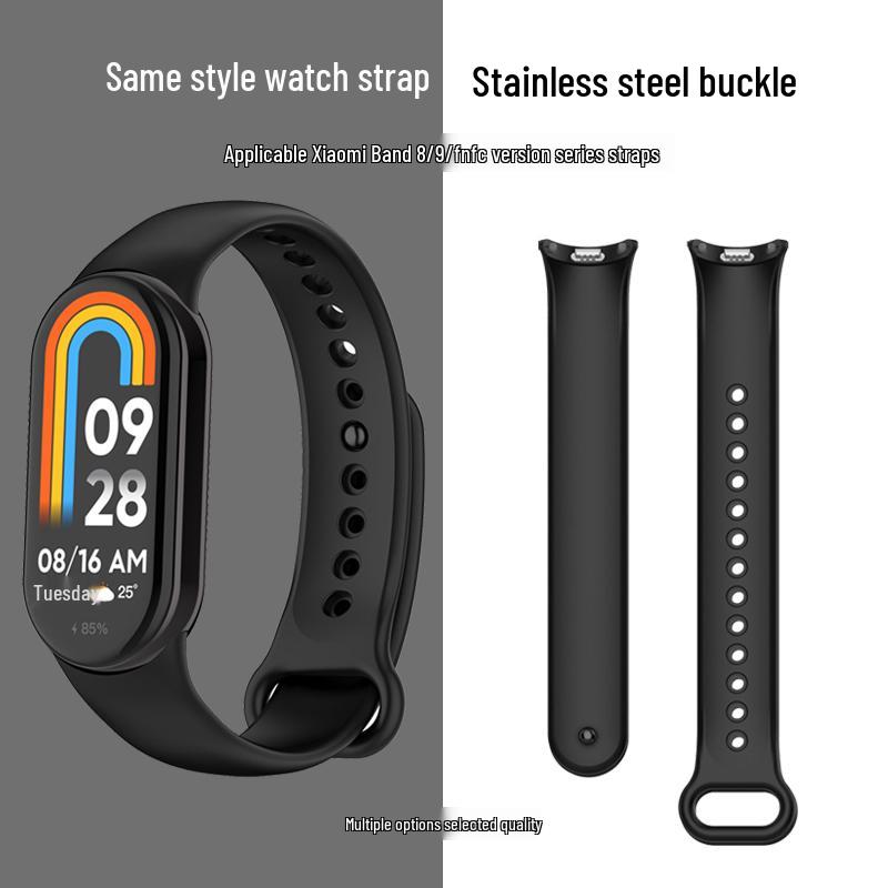 

Замінний спортивний ремінець для Xiaomi Band 8/9 серії NFC Black