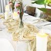 Beige Gauze Cheesecloth Table Runner Rustic Boho Semi Sheer Ivory Table Runner Wedding Bridal Baby Shower Birthday Party Decor
