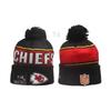 New Rugby Team Hat Autumn And Winter Men'S And Women'S Warm Wool Hat Knitted Embroidery Hat With Ball Knitted Alphabet Hat