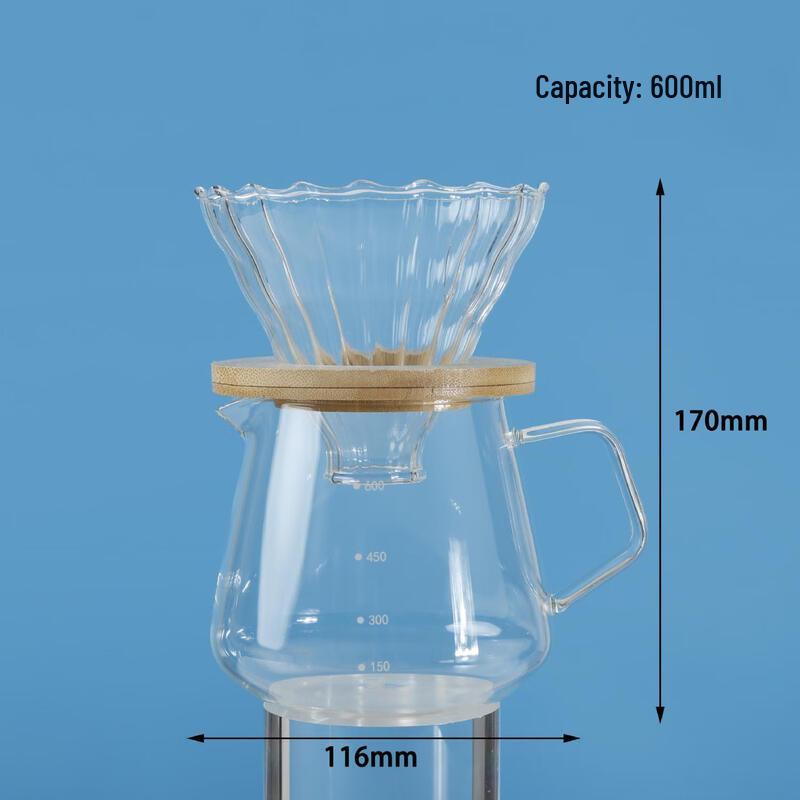 ZISIZ 600ML Diamond Drip Coffee Maker Set
