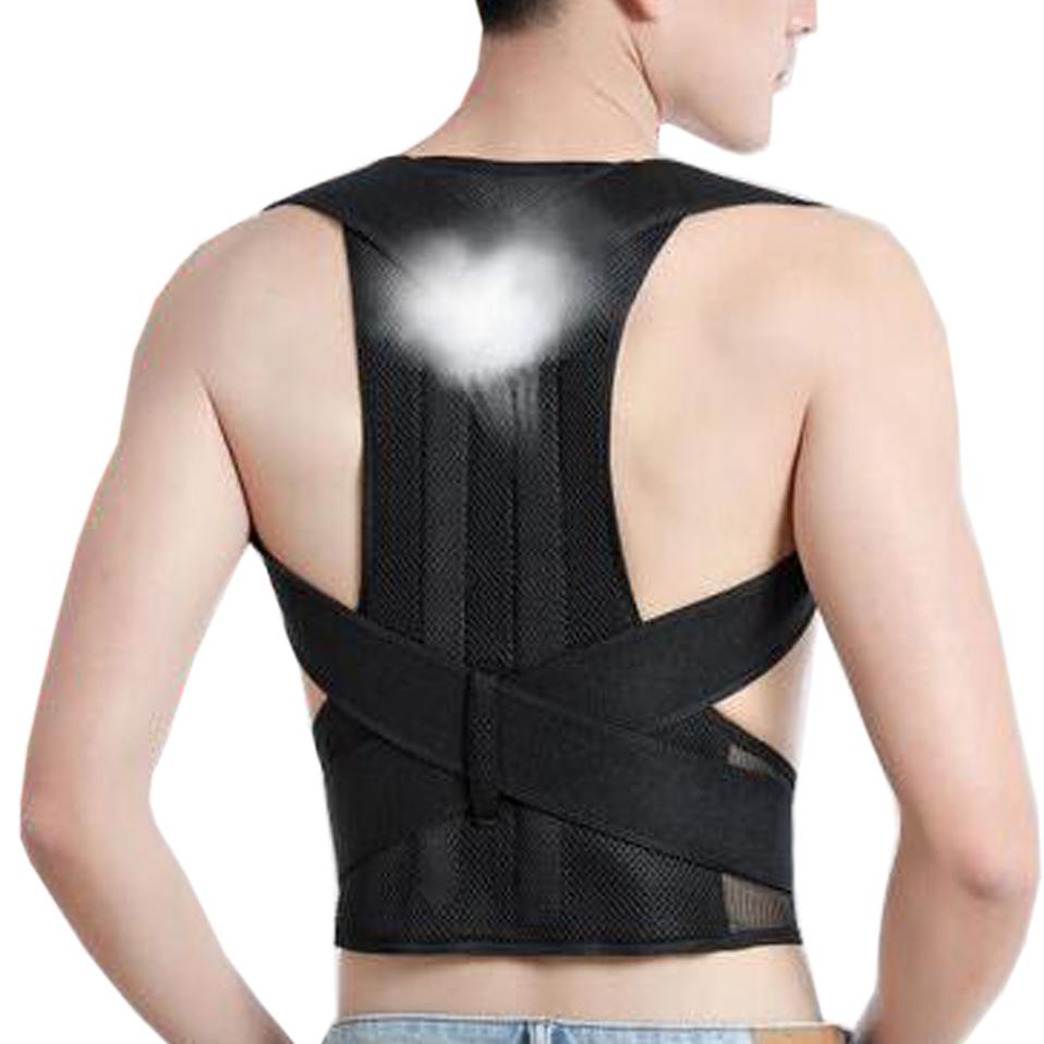 Alloy Rod Posture Corrector Neoprene Back Corset Corrector Spinal Support Strap Men Women