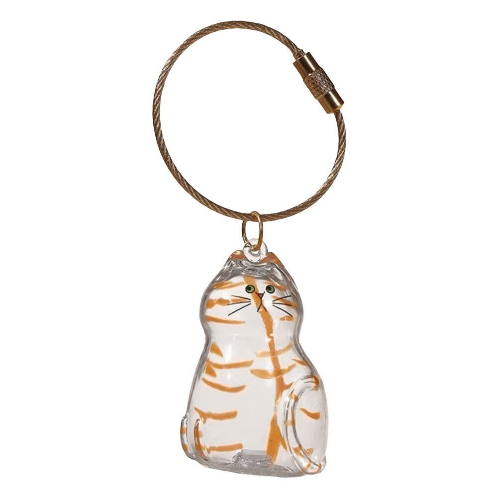 Transparent Pet Hair Storage Box Cat Hair Storage Capsule Keychain for Cat Fur DIY Memorial Gift for Pet Lovers