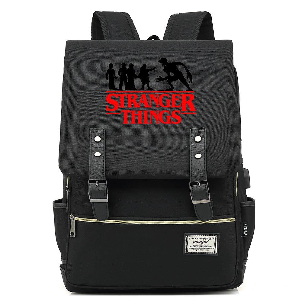 Stranger Things Studenten-USB-Rucksack