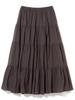 BEAMS Life Store by Beams Women's Indian Tiered Skirt (S-M) Ink Black