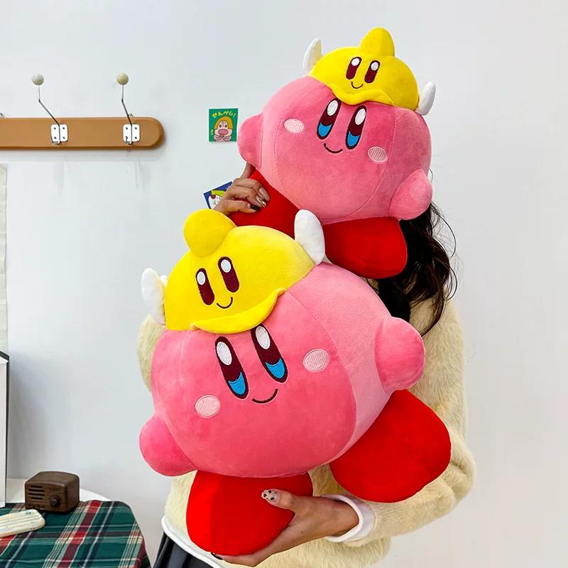 30/40/50cm Cupid Kirby Plush Toy Cute Angel Kirby Soft Fluffy Stuffed Game Character Doll Throw Pillow Home Sofa Room Decor Gift