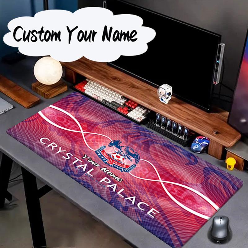 Custom Name Mouse Pad Crystal Palace Crest Design Mouse Pad, Gaming Mouse Pad, Keyboard Pad, Desk Decor for Computer Notebook Fan Birthday Gift