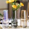 1 Simple Solid Color Glass Vase, Spring and Summer Home Decoration, St. Patrick's Day Easter Decoration
