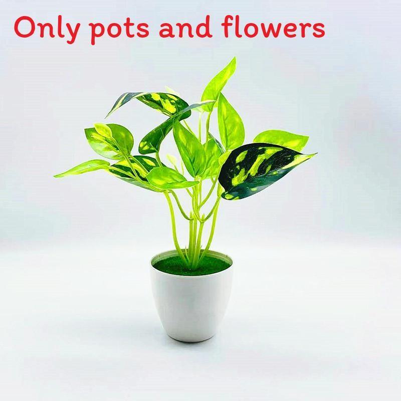 Epipremnum Artificial Aureum Perilla Frutescens Potted Plant For Decor Indoor