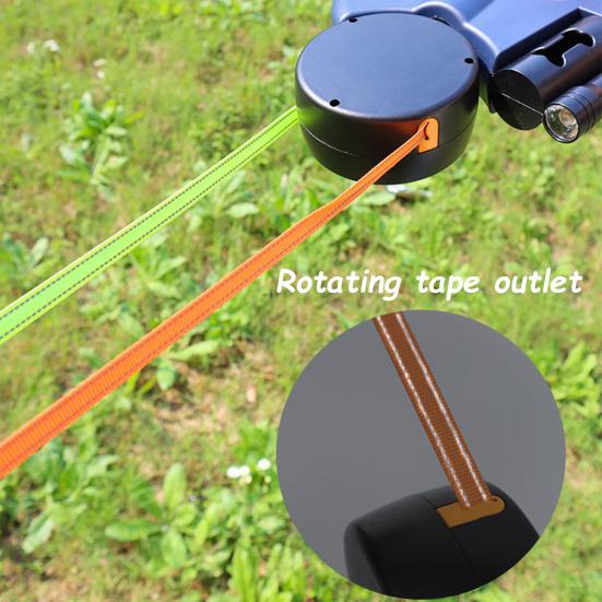 Podwójna smycz automatyczna dla psa, wytrzymała, z podwójną głowicą, obracana o 360 stopni i ze światłem LED dla psów małych, średnich i dużych