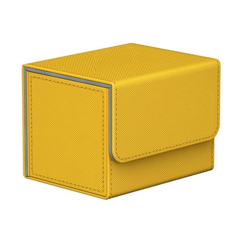 HG CHASING TRIBE Deck Case, Trading Card Case, Magnetic, PU Leather, Holds 220 Cards, Horizontal Loading, Large Capacity, Sleeve Compatible, Trading C