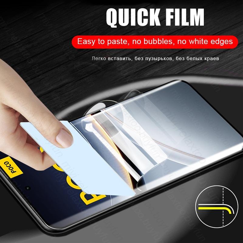 6 In 1 999D Hydrogel Film For Xiaomi Poco F7 5G Curved Screen Protectors On PocoF7 Poko Little F7 F 7 Ultra Pro 7F Camera Glass