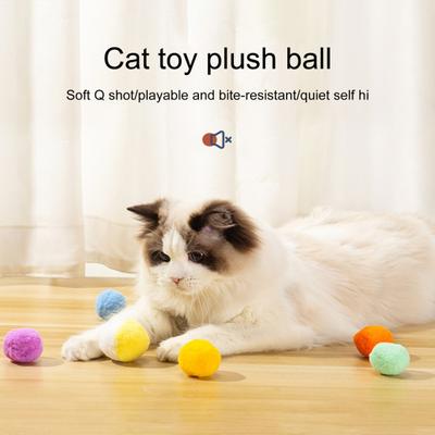 12 Stück/Box Katzenspielzeug Stumm Spaß Gutaussehend Tragbar Gesund Unterhaltung Mehrfarbig Katzenspielzeug