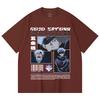 230 Gsm 100% Cotton Jujutsu Kaisen V26 Gojo Print Unisex Heavy Cotton T Shirt