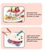 Montessori Toddler Toys Food Ice Cream Kitchen Toys Pretend Play Ice Cream Cart with Storage Trolley Toy Set for Children Gifts