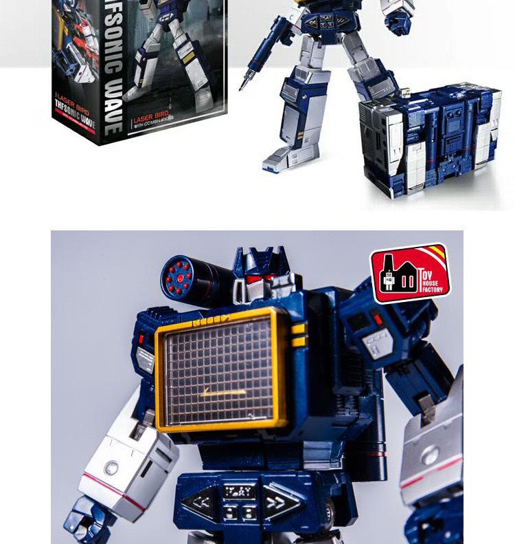 THF-01J Transformierendes Meisterwerk Soundwave mit Laserbeak Actionfigur