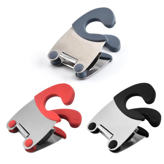 Pinzas para utensilios de cocina, de acero inoxidable, de silicona, antideslizantes, resistentes al calor, para el hogar y el restaurante.