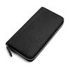 Men's and Women's Japanese Leather Zipper Clutch Wallet with Large Capacity
