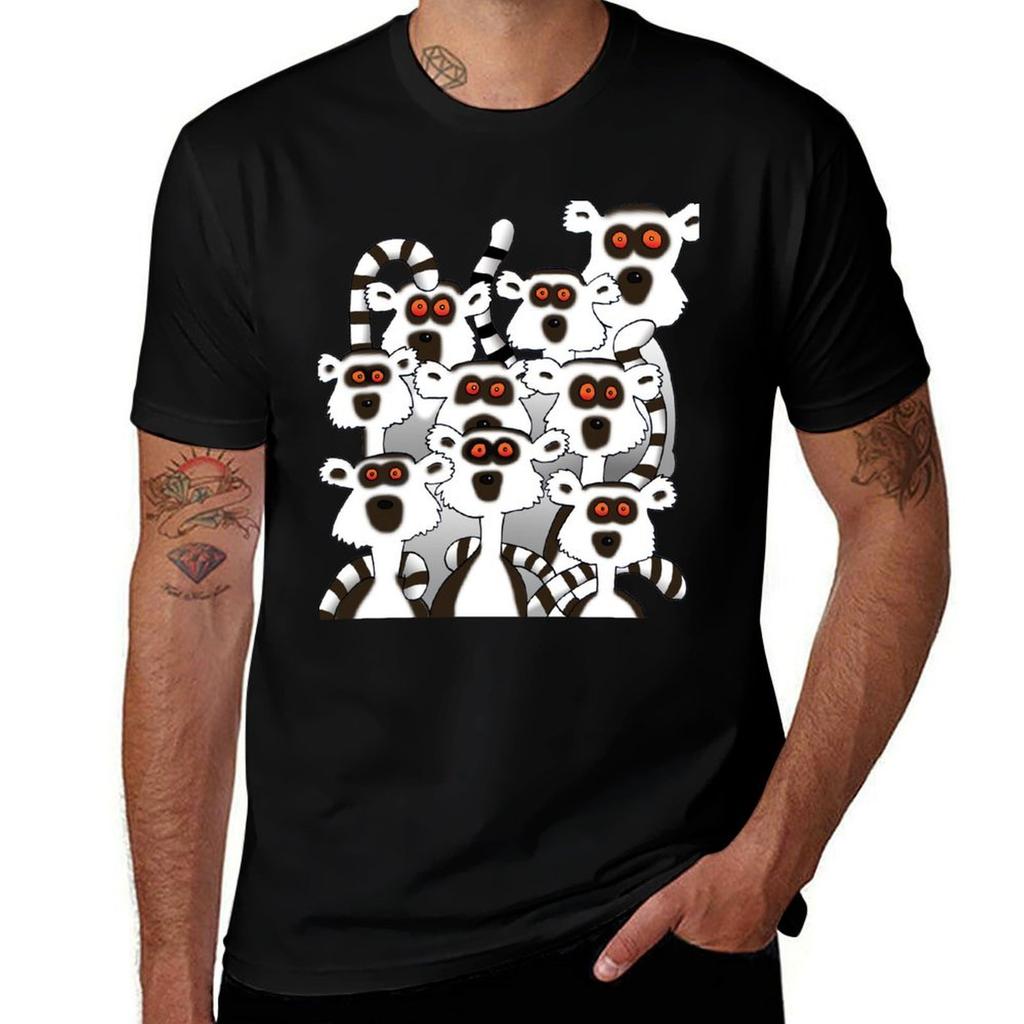 Lemuren T-Shirt Work Outdoor T-Shirt für Männer