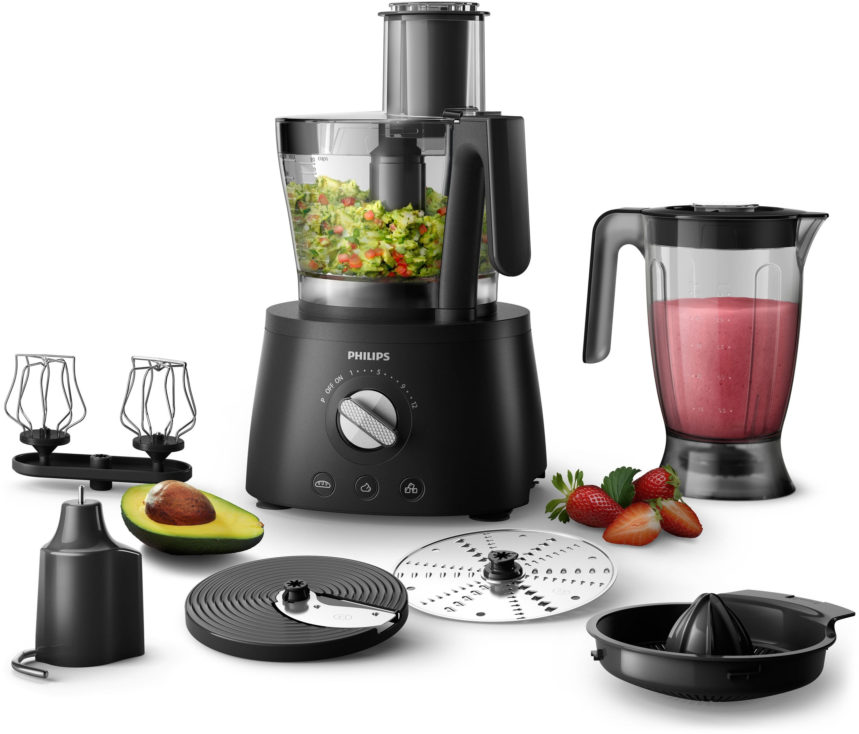 Philips Noir Hr7776/90 Robot Multifonction Avance Collection - Neuf - Image 4