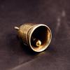 1Pc Brass Handicraft Die-Casting Scripture Bell Car Button Wind Bell Tibetan Creative Gift Home Decoration Pendant
