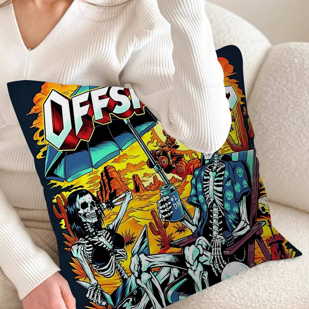 The OOffspringS Band Pillowcase Toon Gift Cushion Cover Bedroom Home Sofa Chair Seat Decor Pillow Case