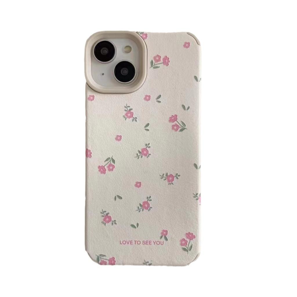 Floral and Floral Apple Phone Case 15promax Suitable for Flower IPhone 14pro All Inclusive 13pro Women's Trend