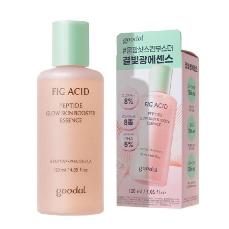 goodal Fig AHA Peptide Skin Booster Shot Essence 120ml Exfoliating Hydrating Anti-Aging Essence for Smooth Radiant Skin