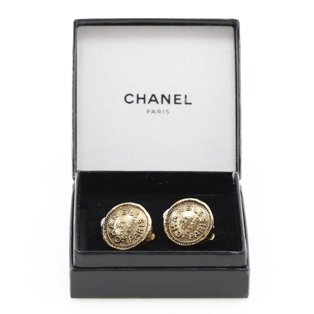 CHANEL 31 RUE CAMBON Earring vintage Plated Gold 10.2g Women Used