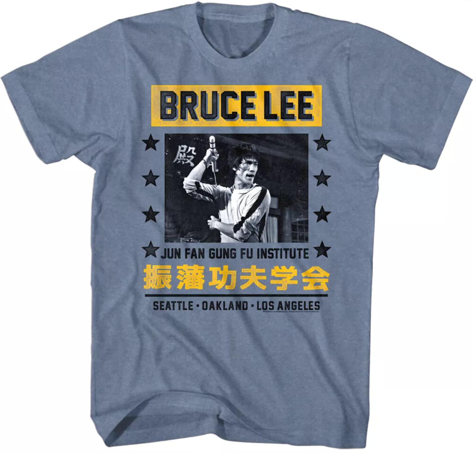 Bruce Lee Jun Fan Gung Fu Institute Men T-shirt Seattle Oakland Los Angeles S