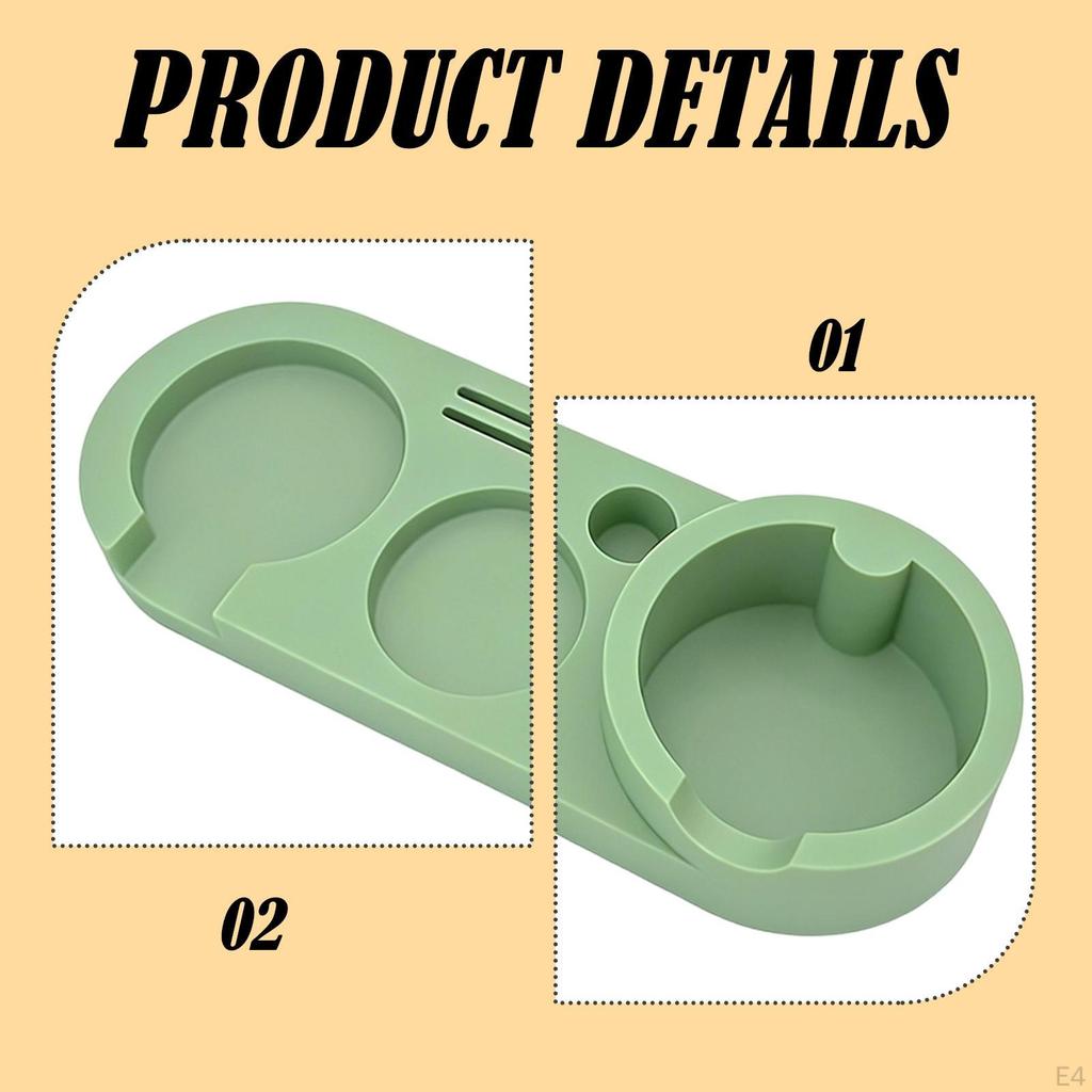 Coffee Tamper Holder Coffeeware Mat Support Base Rack for Bar
