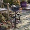 Festive Garden Ornaments Witch Wind Spinner, Halloween Resin Statue Stake, Spooky Bats Seasonal Yard Accents And Spinner for Outdoor Art Lawn Pathway