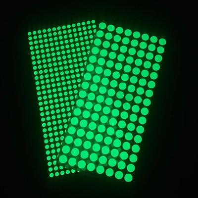 Świecące kropki naklejki ścienne fluorescencyjne domowe ściany pokoju dziecięcego DIY samoprzylepne dekoracyjne naklejki świecące w ciemności